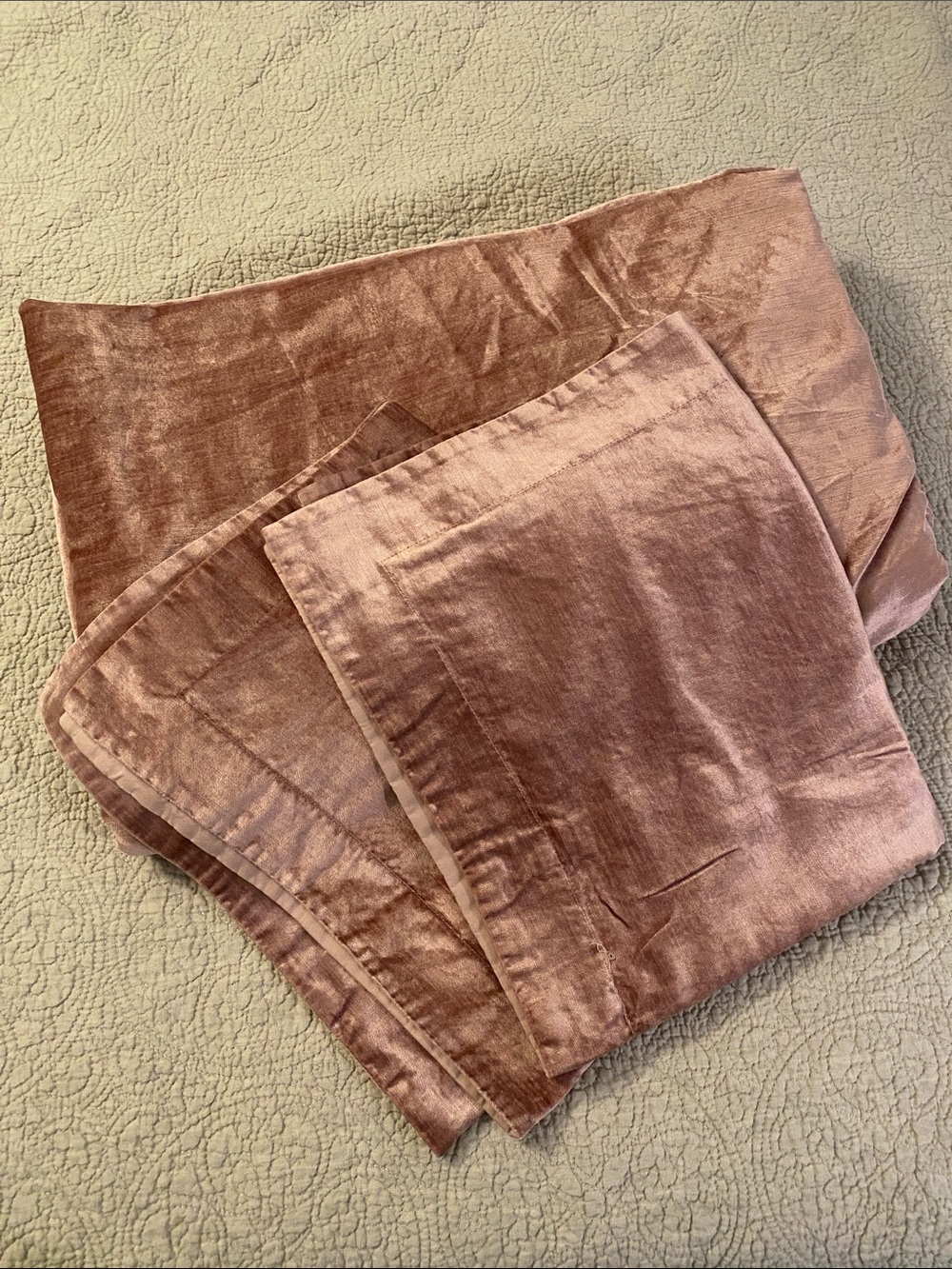 Pottery Barn Velvet Duvet Cover and Two Shams